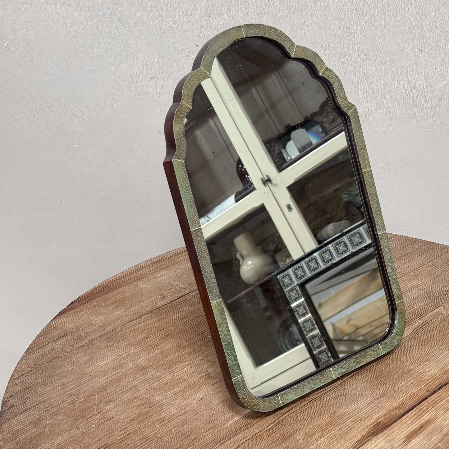 Early 20th Century Shagreen Easel Mirror