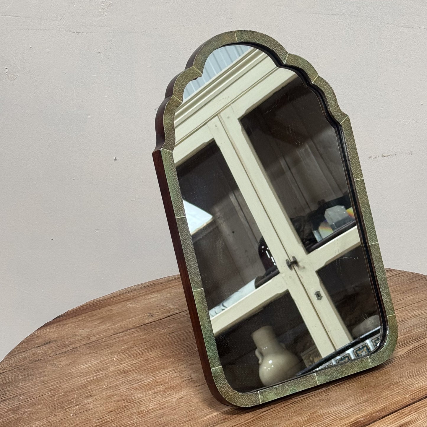 Early 20th Century Shagreen Easel Mirror