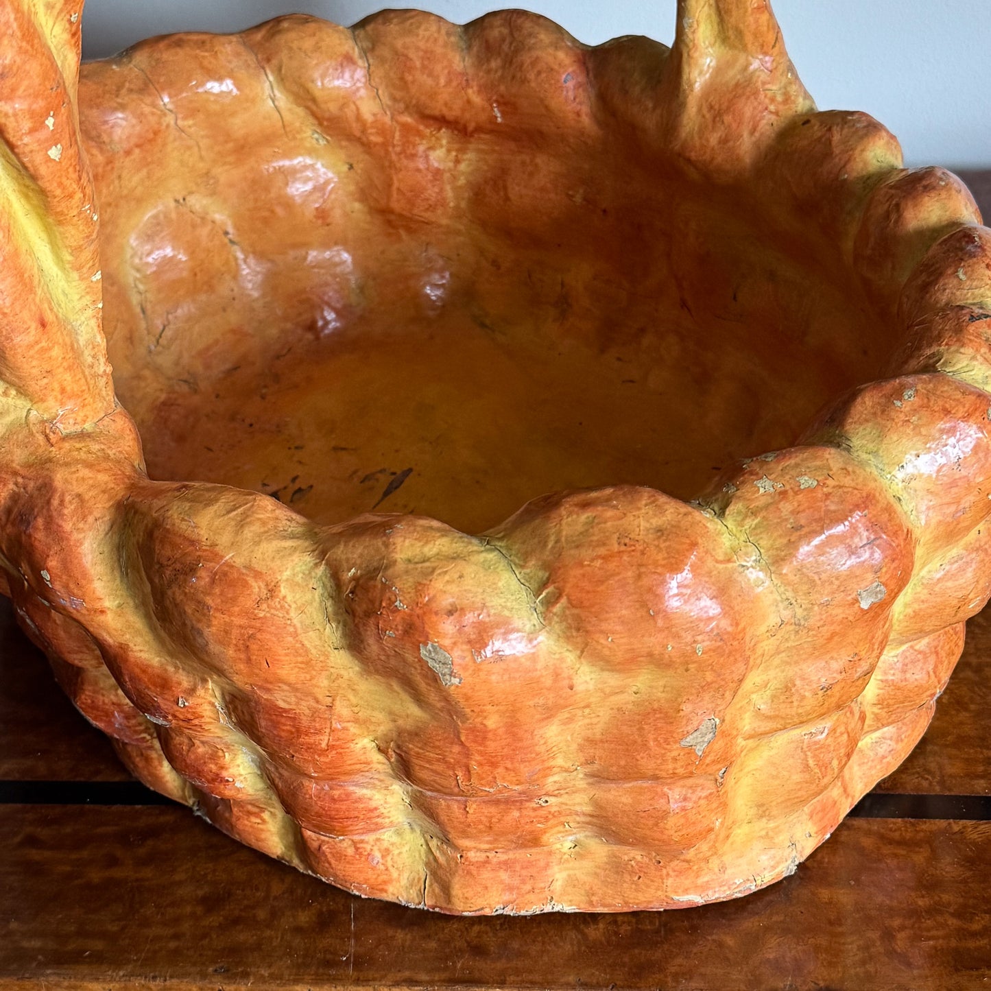 A Large Mid 20th Century Papier Mâché Bread Basket