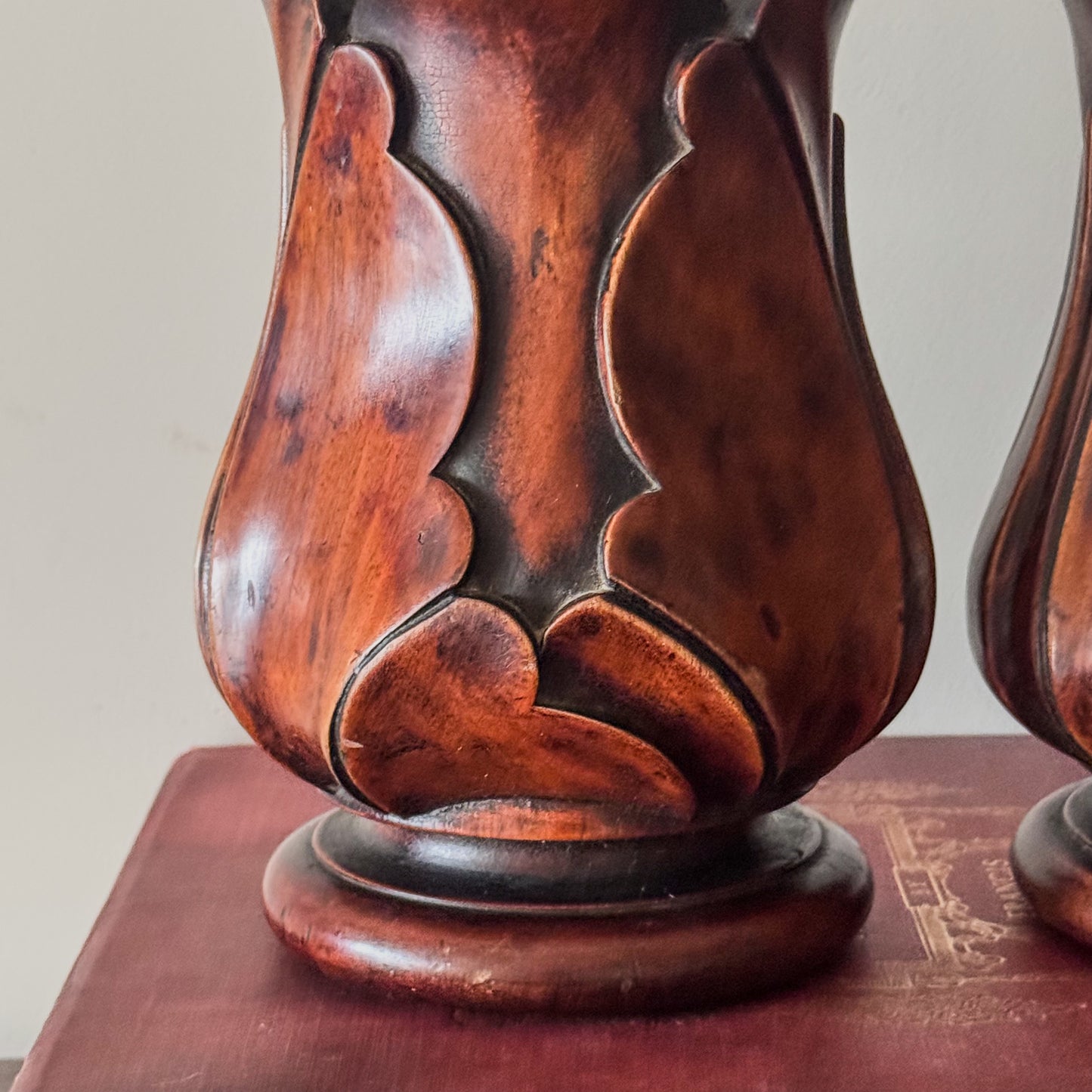 A Pair of Early 19th Century Mahogany Tulip Vessels