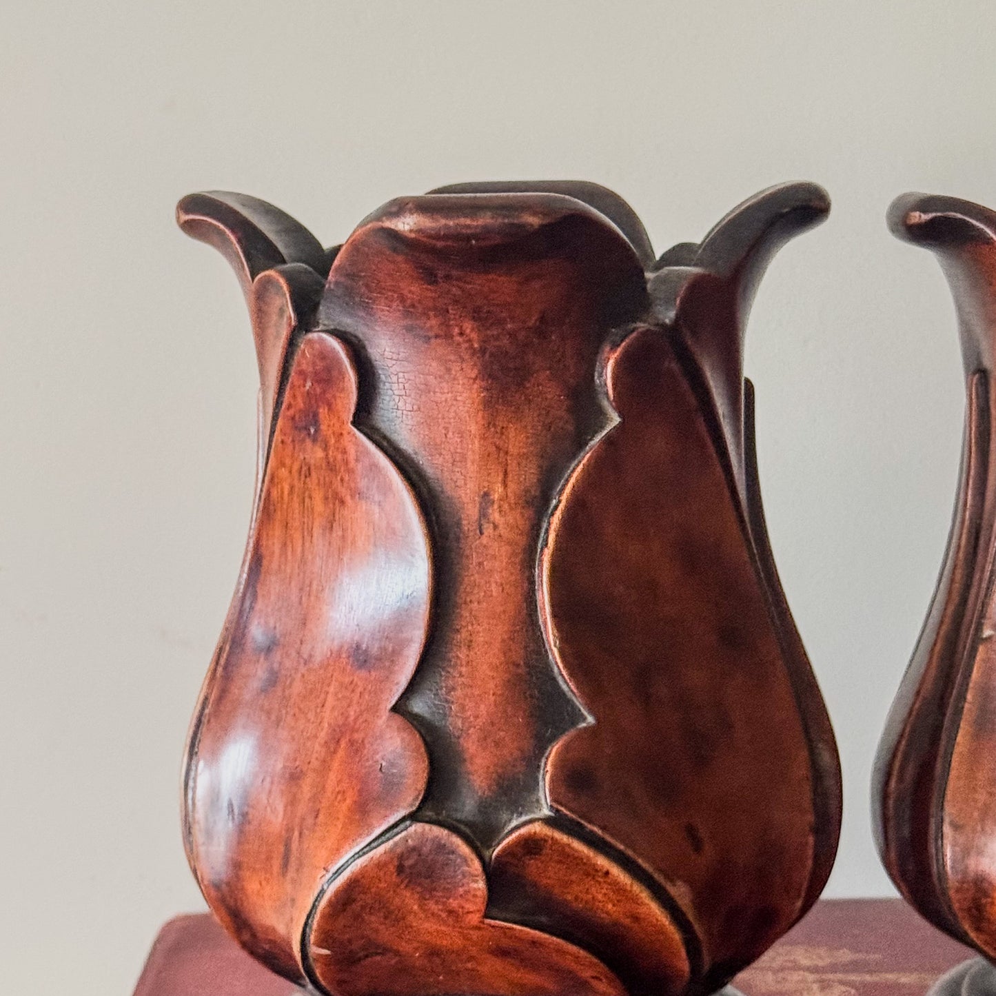 A Pair of Early 19th Century Mahogany Tulip Vessels