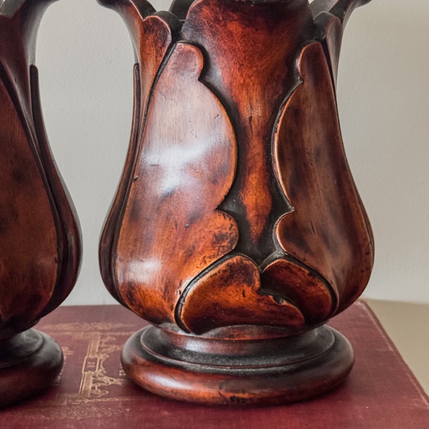 A Pair of Early 19th Century Mahogany Tulip Vessels