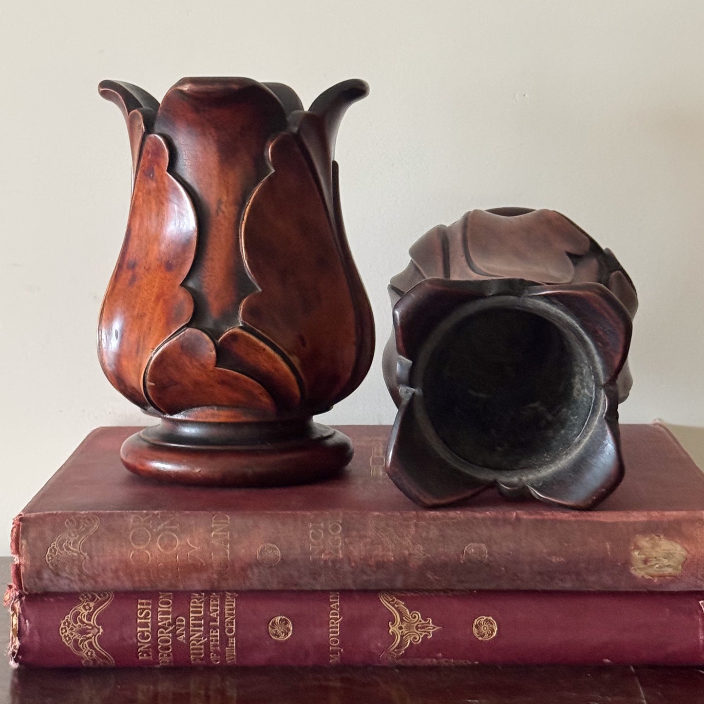 A Pair of Early 19th Century Mahogany Tulip Vessels