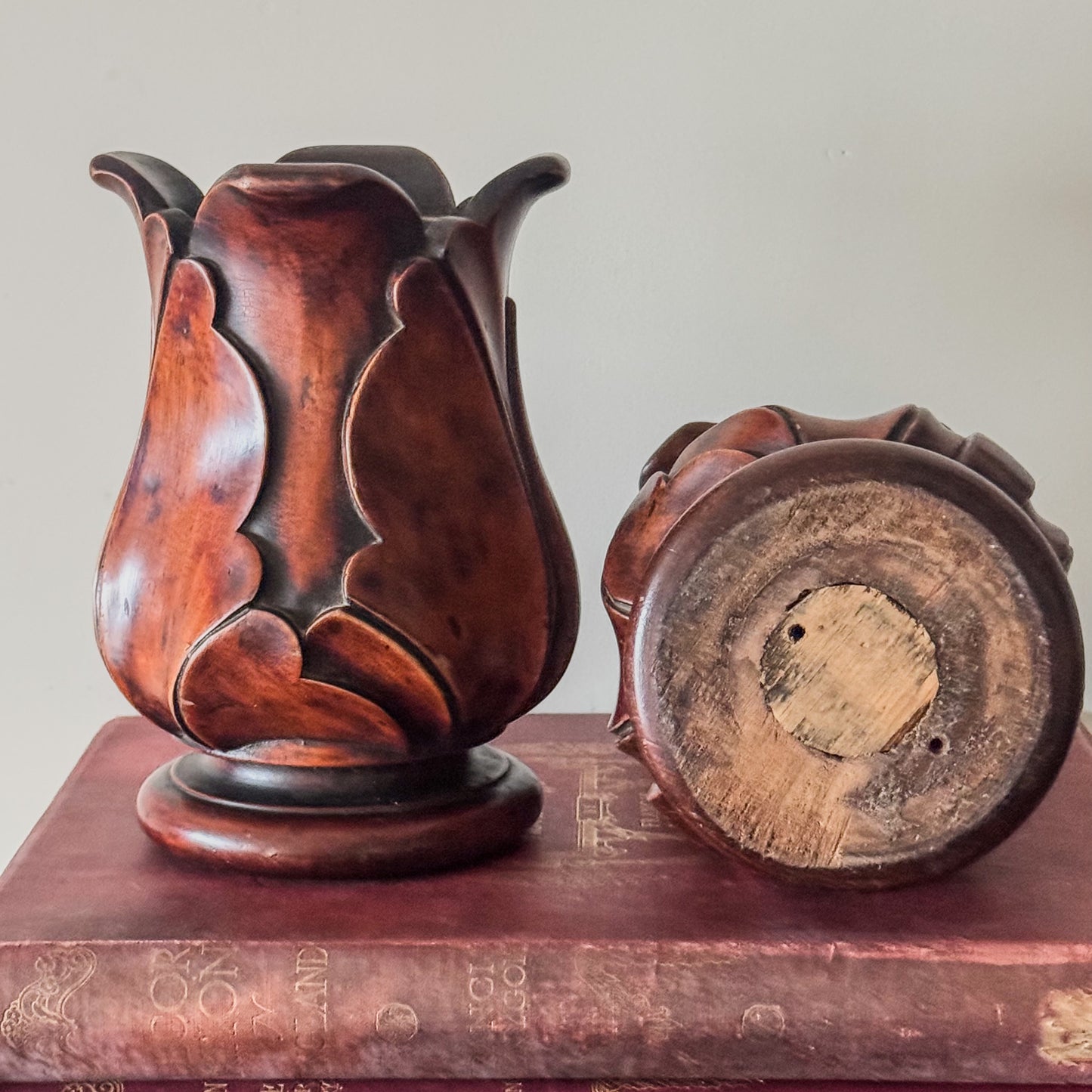A Pair of Early 19th Century Mahogany Tulip Vessels
