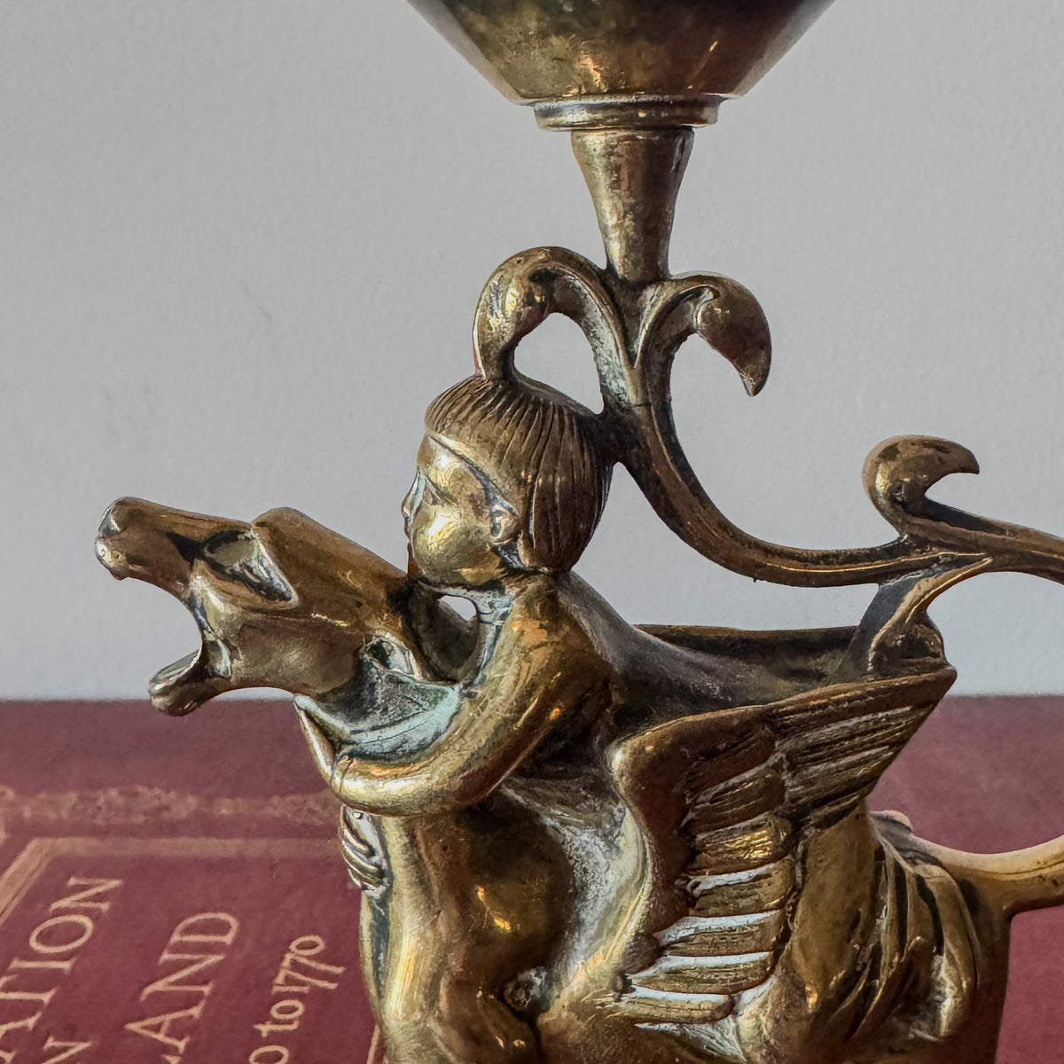 A Pair of Early 19th Century Gilt Bronze Candlesticks