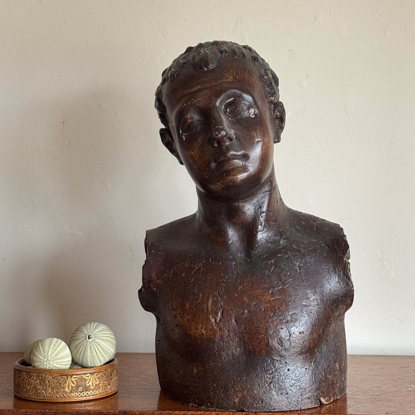 An 18th Century Italian Walnut Bust