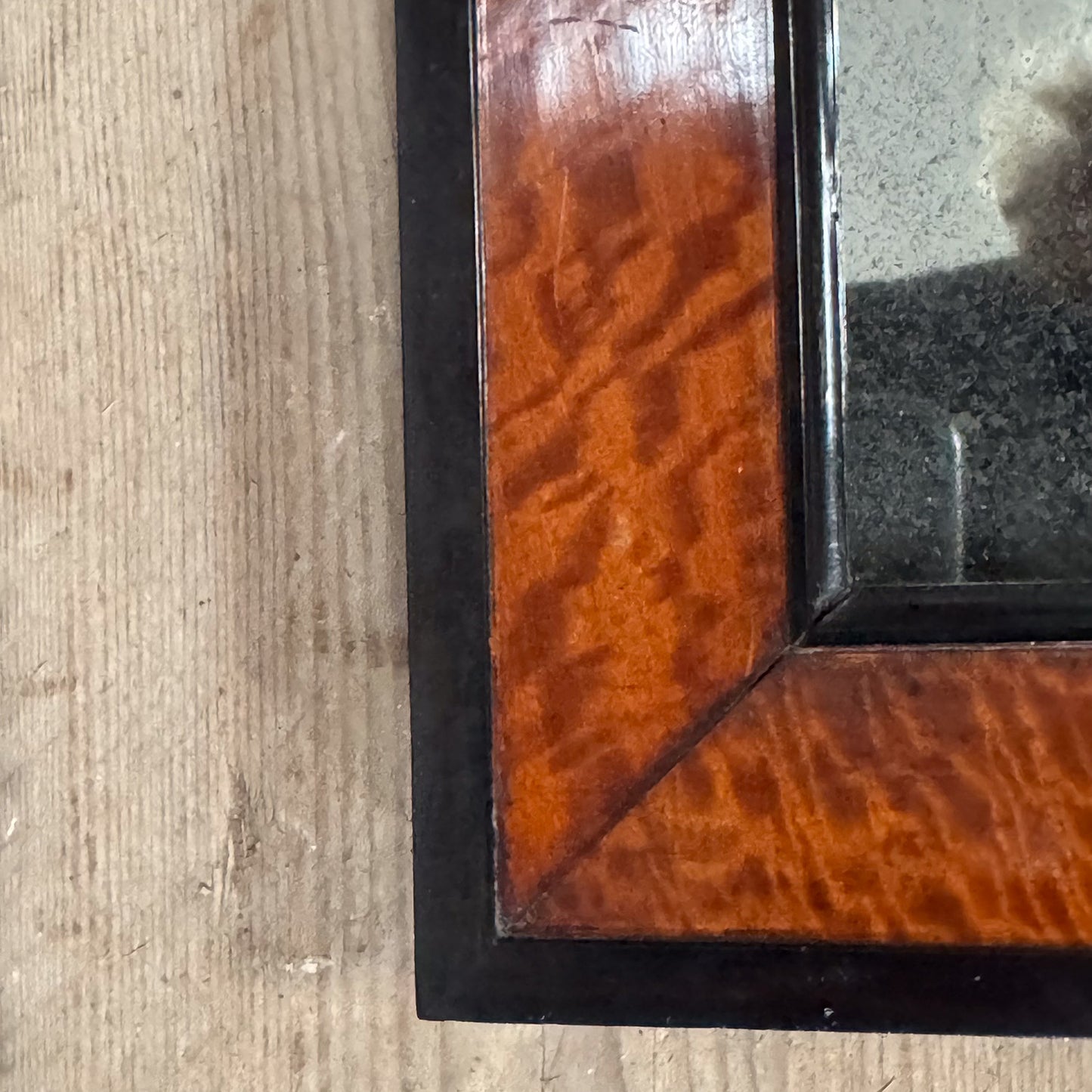 A Mid 19th Century Satinwood Mirror