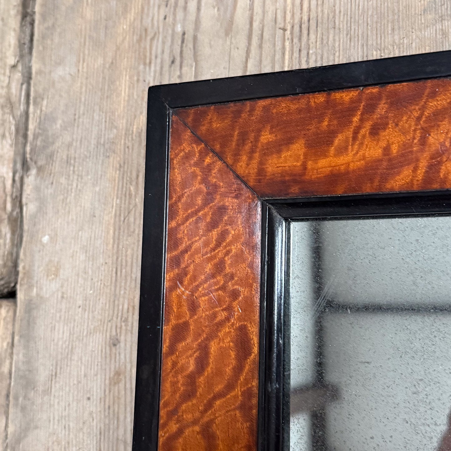 A Mid 19th Century Satinwood Mirror