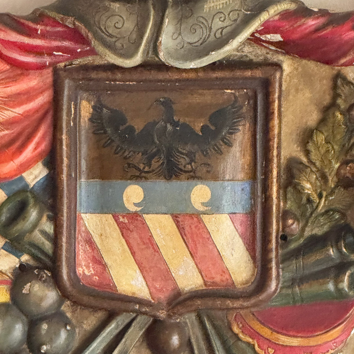 A Late 19th Century Continental Armorial Panel