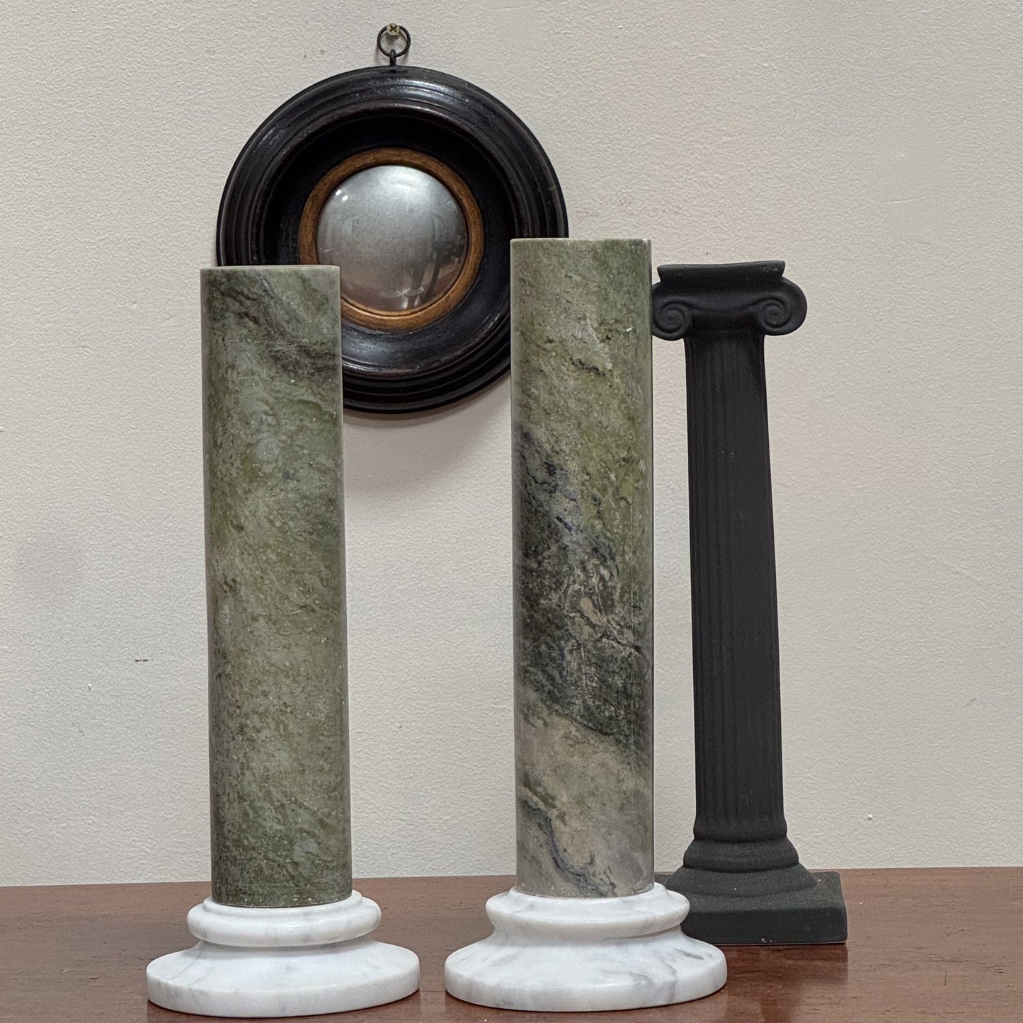 A Pair of 19th Century Connemara Marble Columns