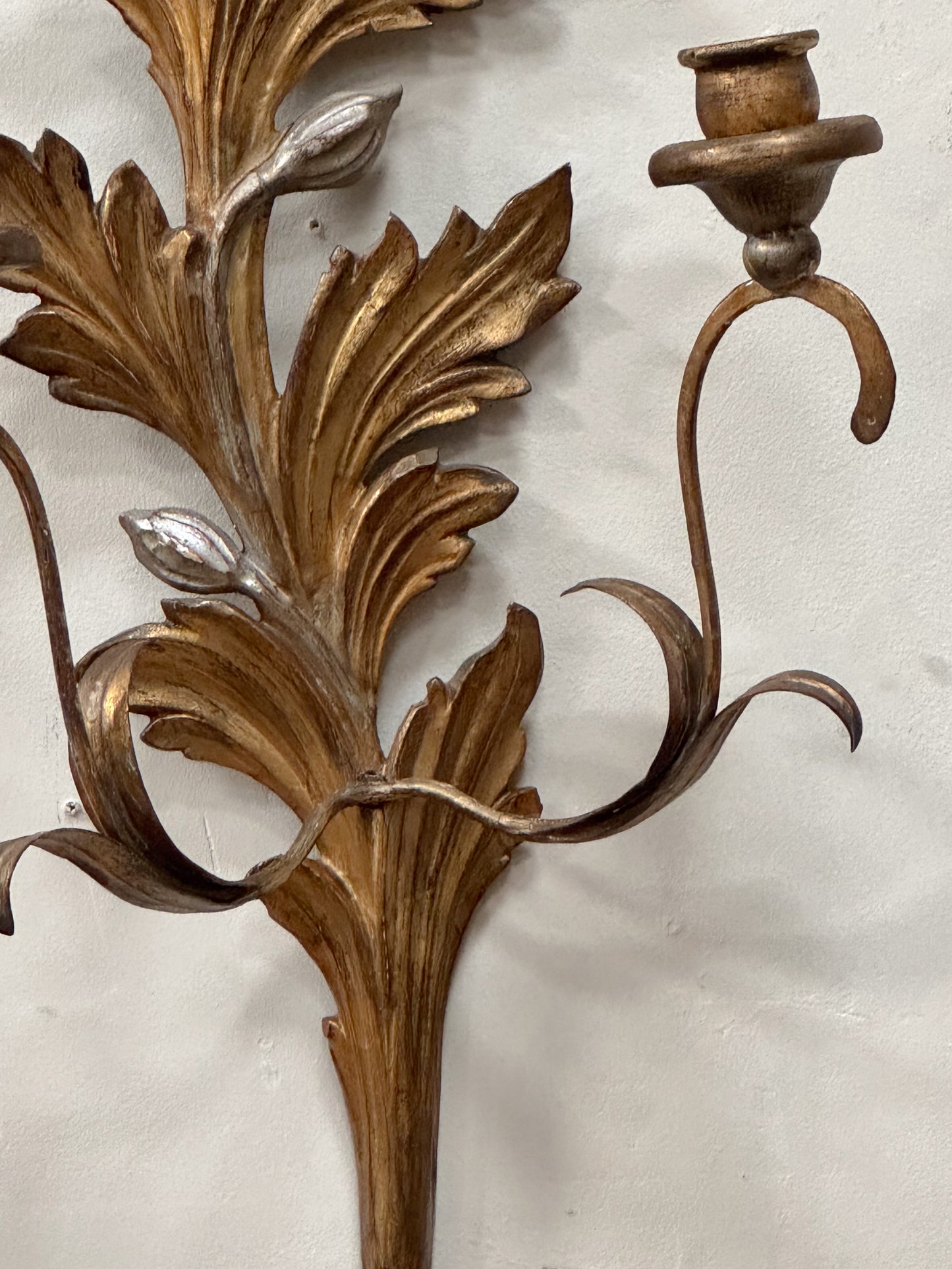 A Pair of 19th Century Giltwood Wall Sconces