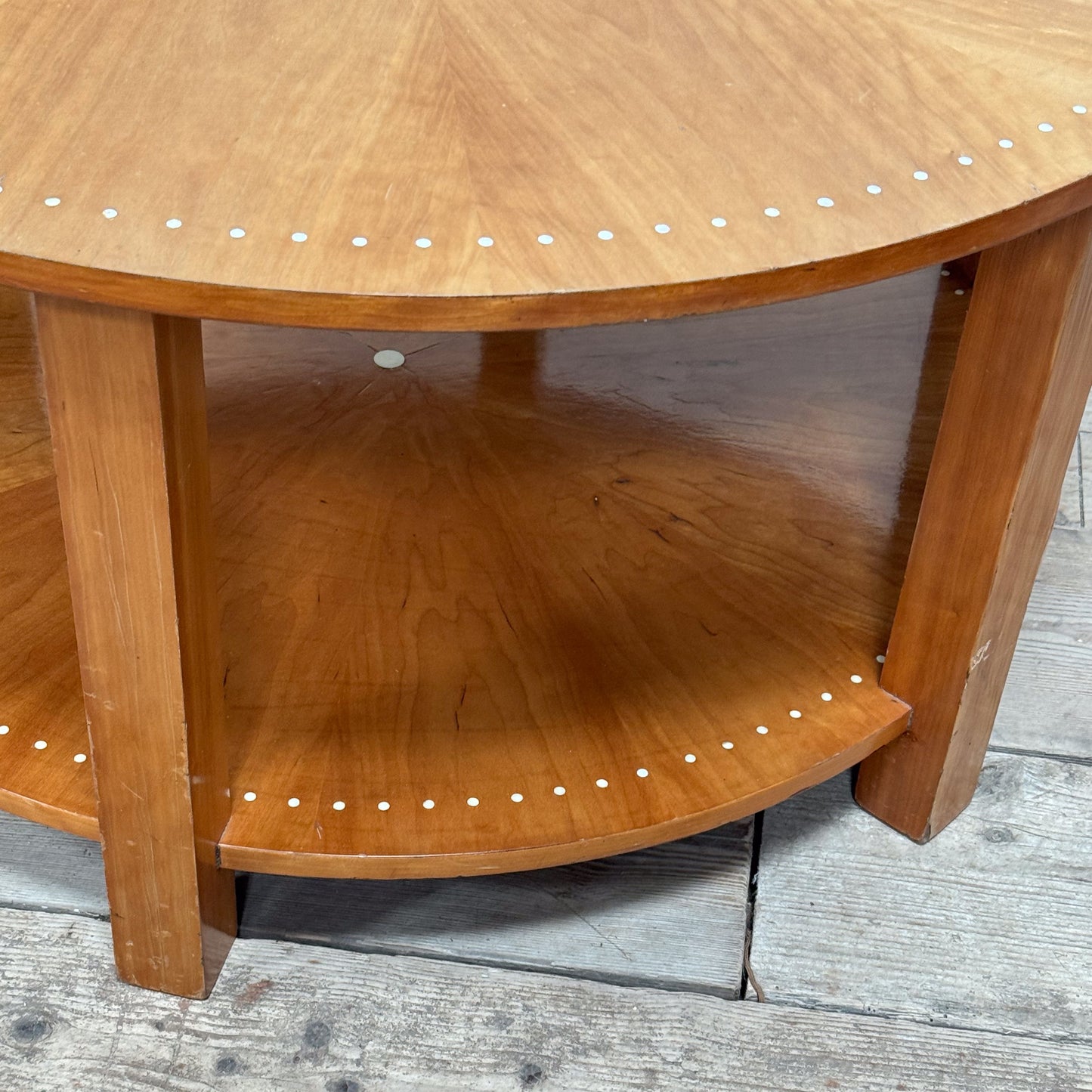 An Art Deco Ash Coﬀee Table