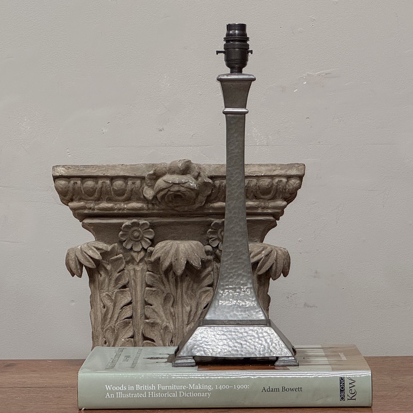 An Arts & Crafts Pewter Lamp by Talbot