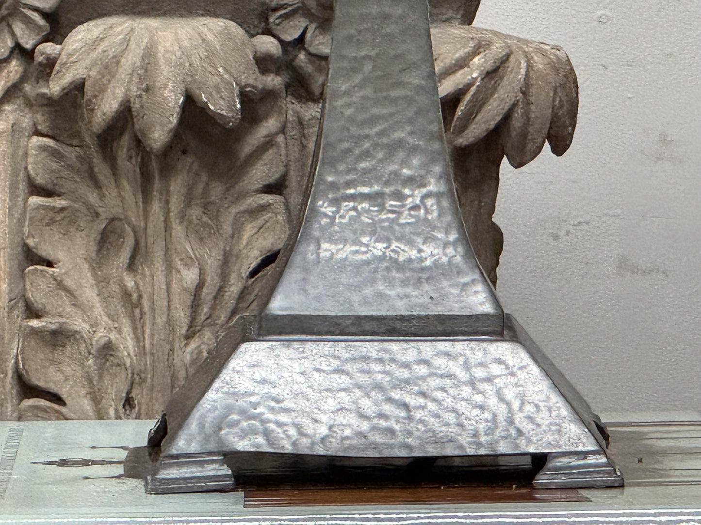 An Arts & Crafts Pewter Lamp by Talbot