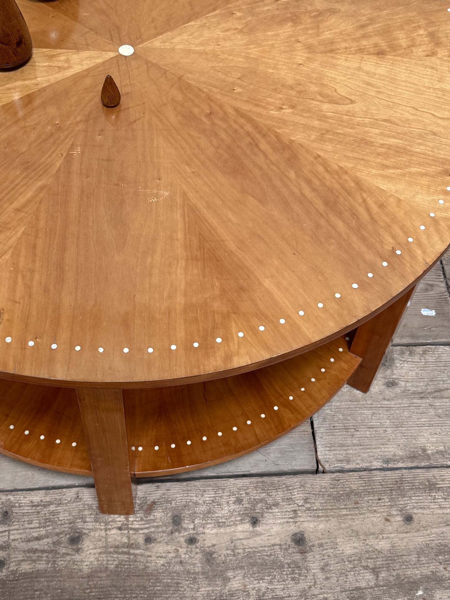 An Art Deco Ash Coﬀee Table