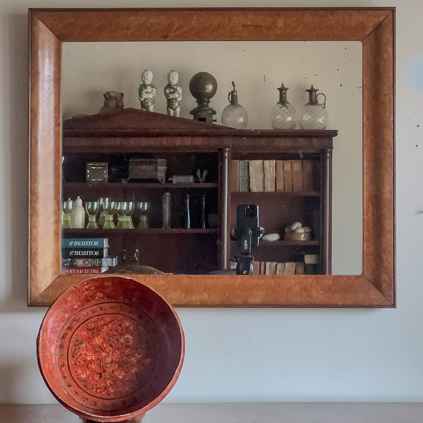 A Mid 19th Century Birds Eye Maple Mirror