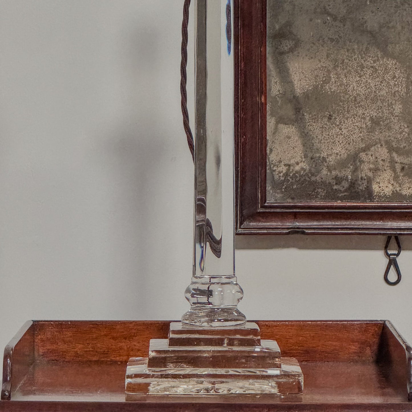 A Late 19th Century Cut Glass Lamp