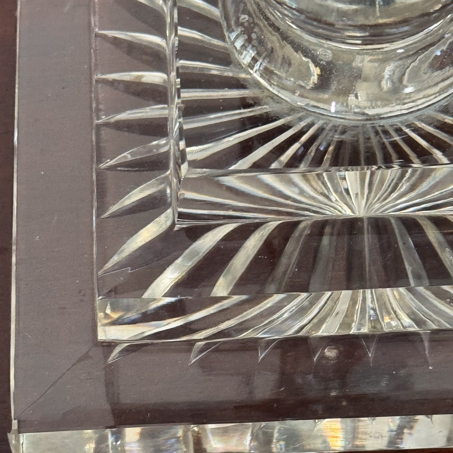 A Late 19th Century Cut Glass Lamp