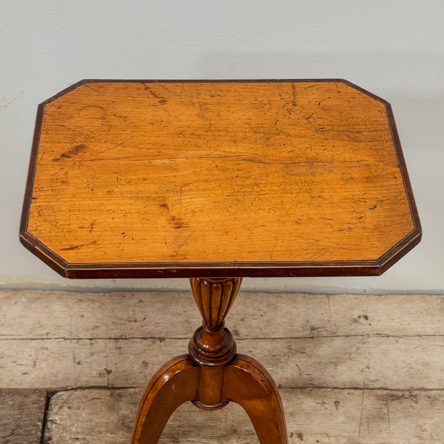 A Sheraton Period Satinwood Occasional Table