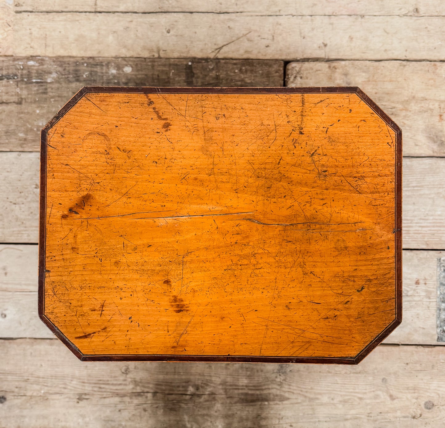 A Sheraton Period Satinwood Occasional Table