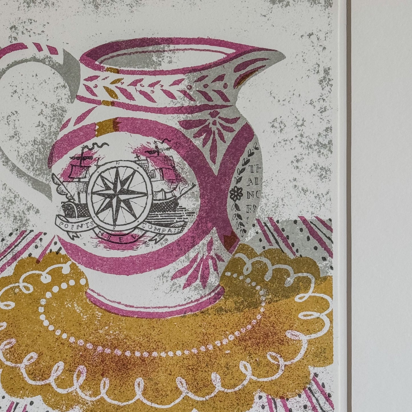 A Framed Lithograph "The Sunderland Jug" by Lawrence Mynott (b.1954)