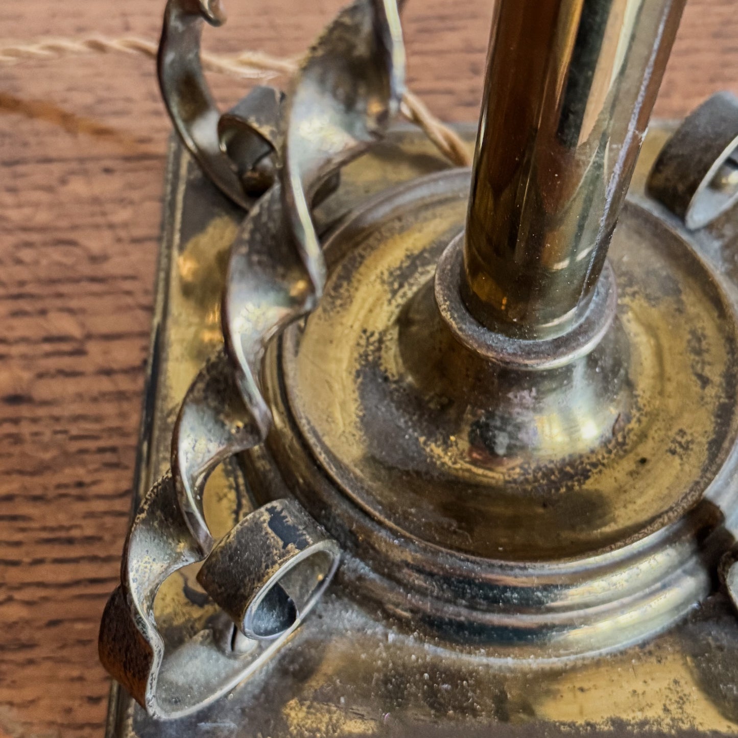 An Early 20th Century Brass Lamp