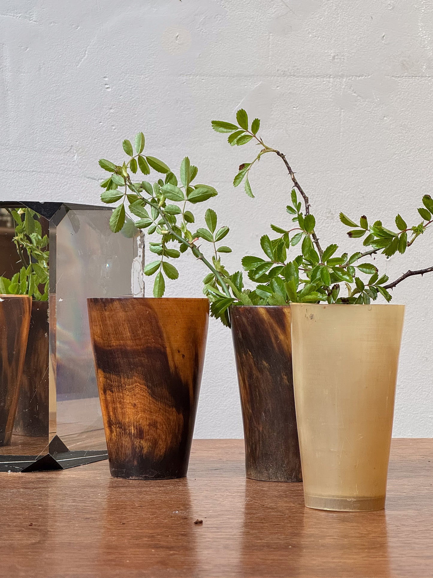 A Collection of 19th Century Horn Beakers