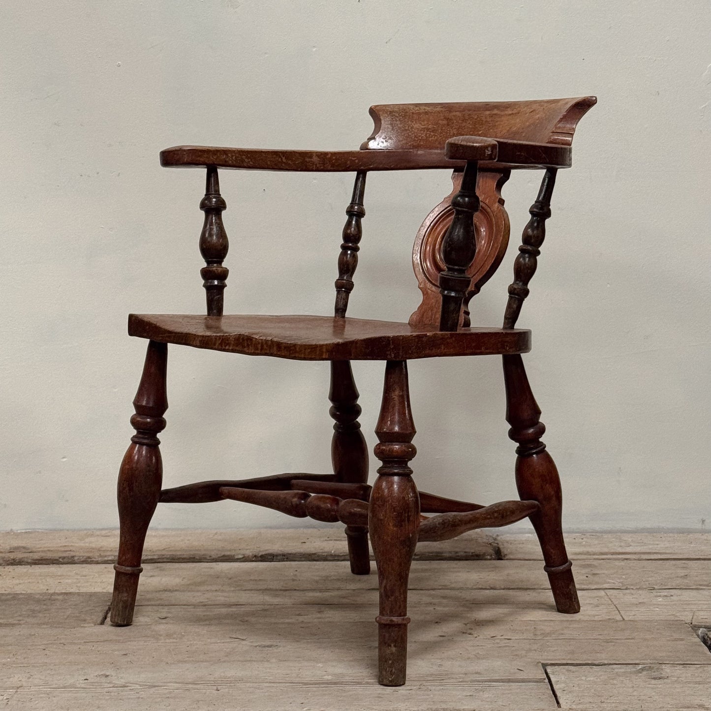 A 19th Century Birch Smokers Bow Chair