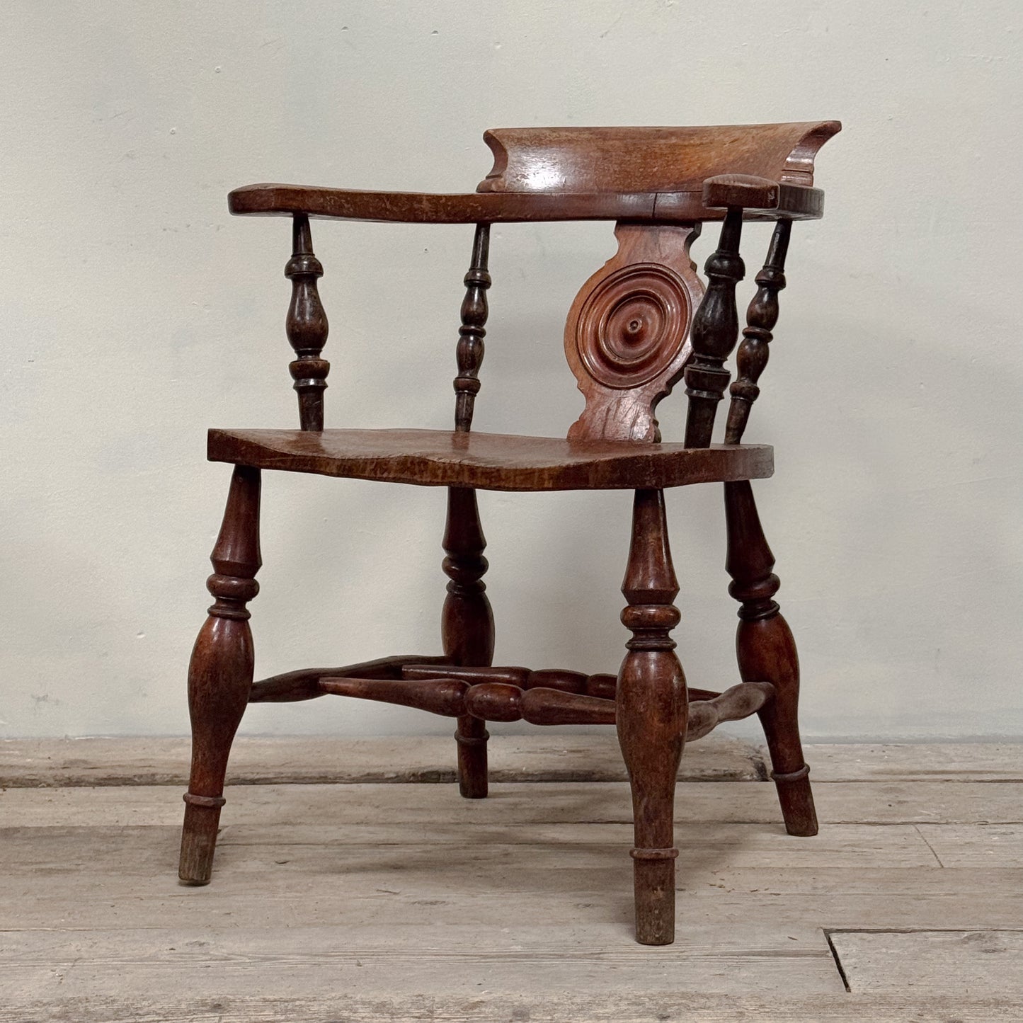 A 19th Century Birch Smokers Bow Chair