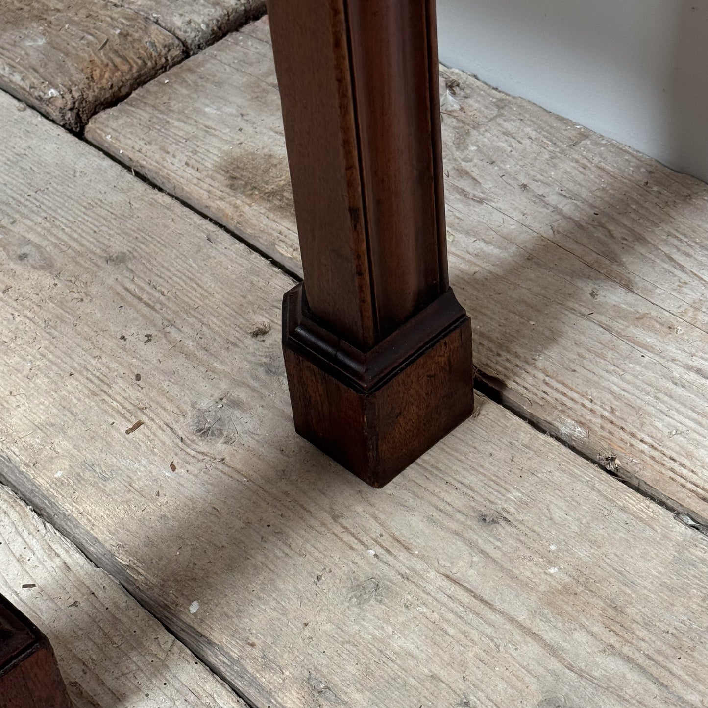 A Chippendale Period Mahogany Side Table with Marble Top