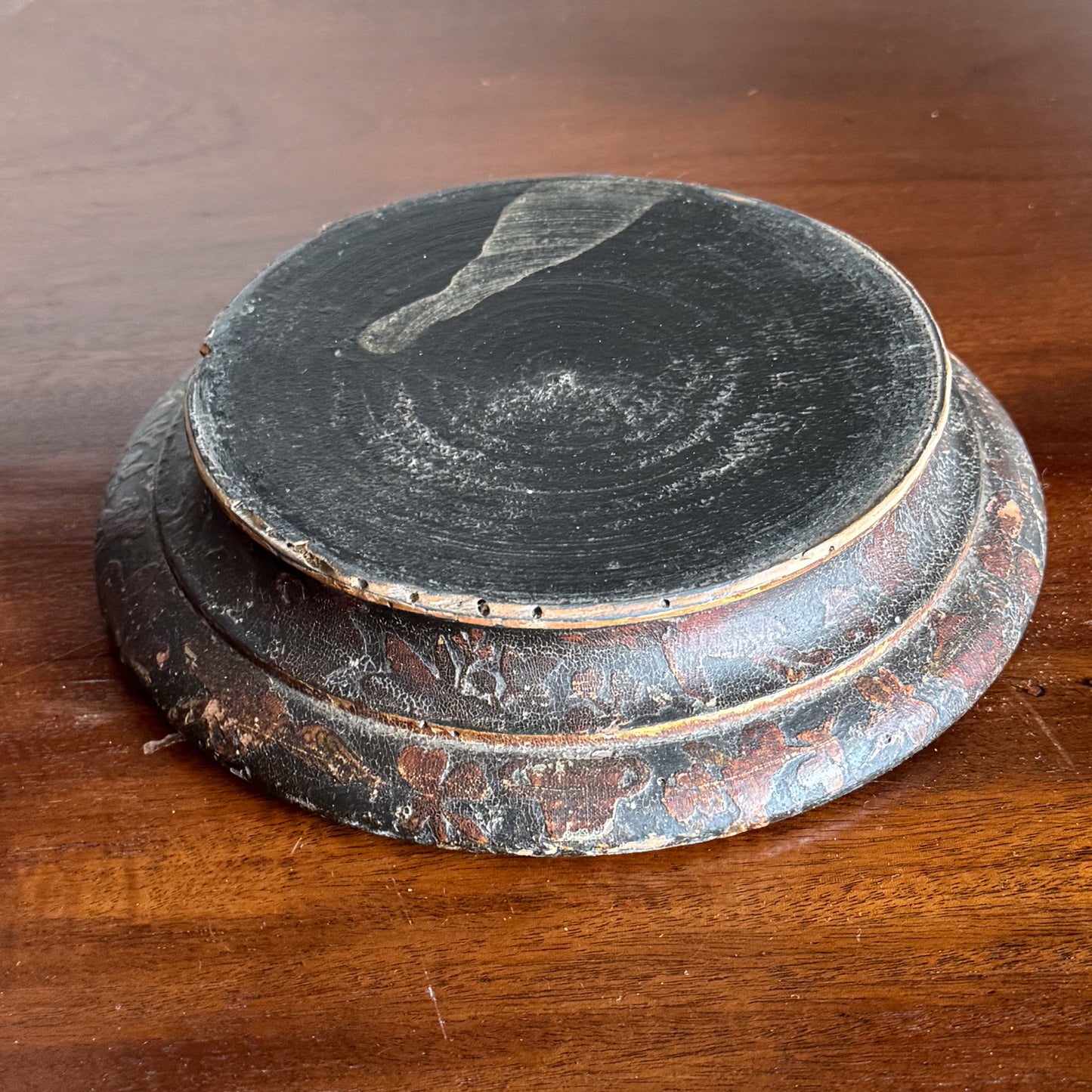 A 19th Century Clobbered Urn with Découpage Decoration