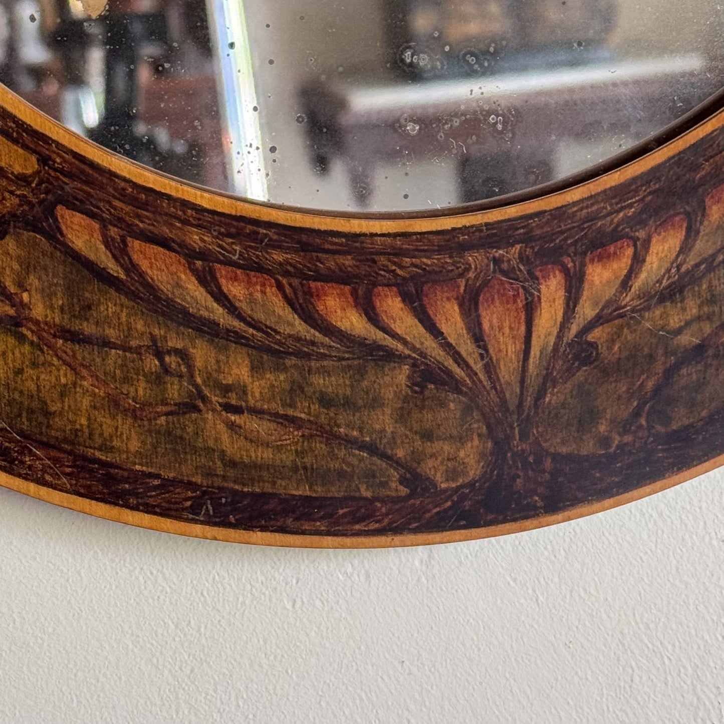 An Arts & Crafts Penwork Mirror