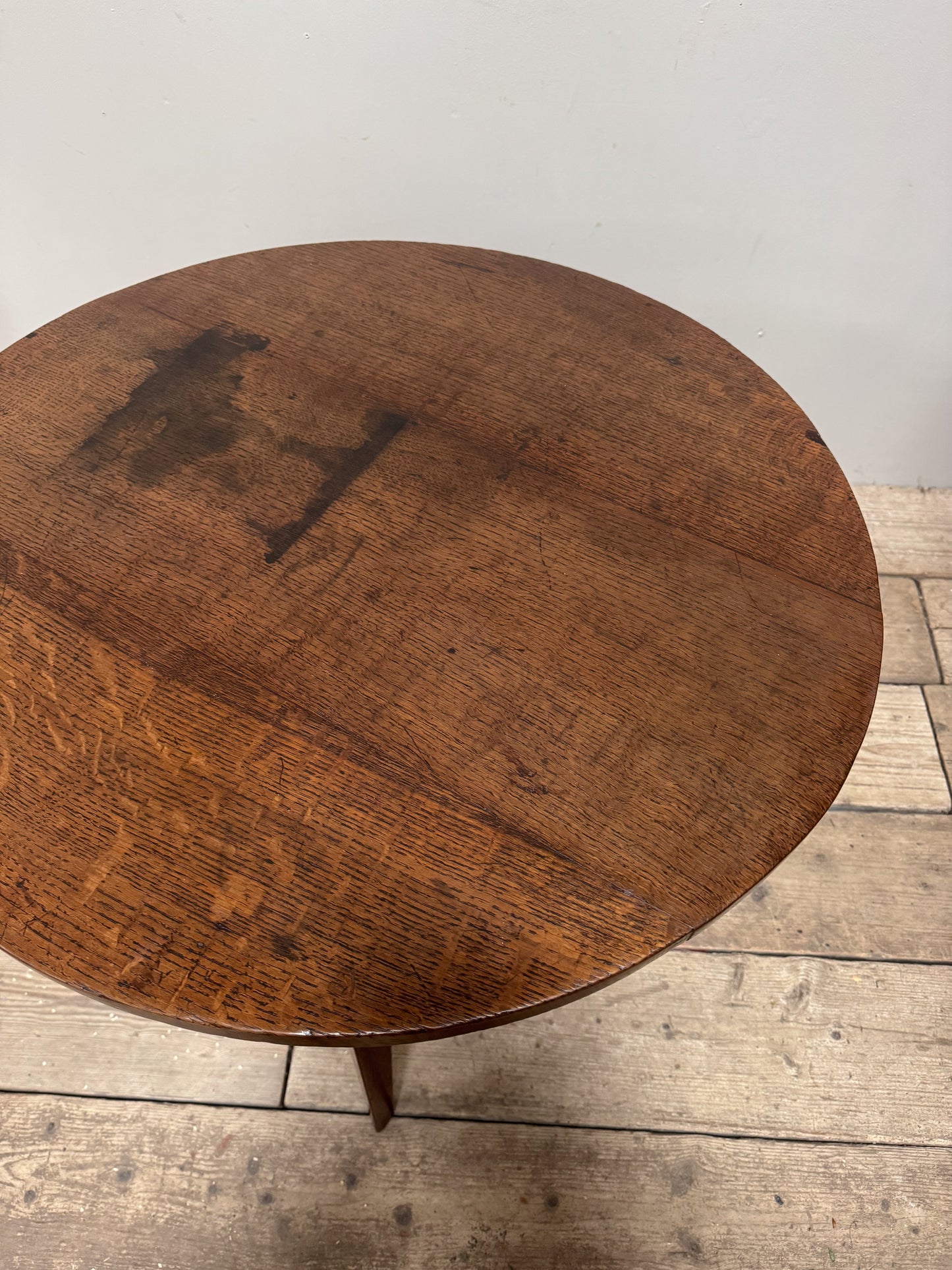 An Early 19th Century Oak Cricket Table