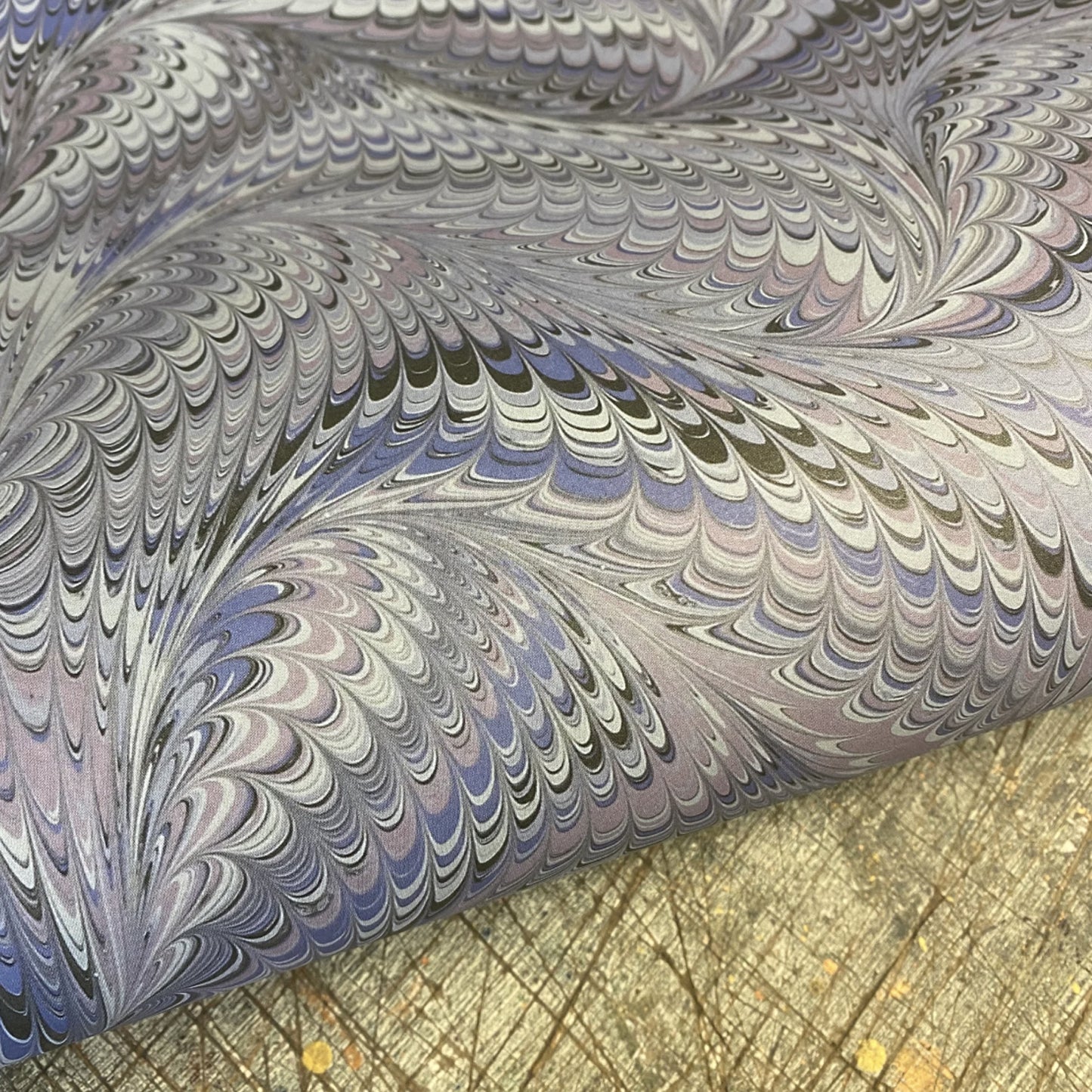 'Icarus Lake' Printed Marbled Paper