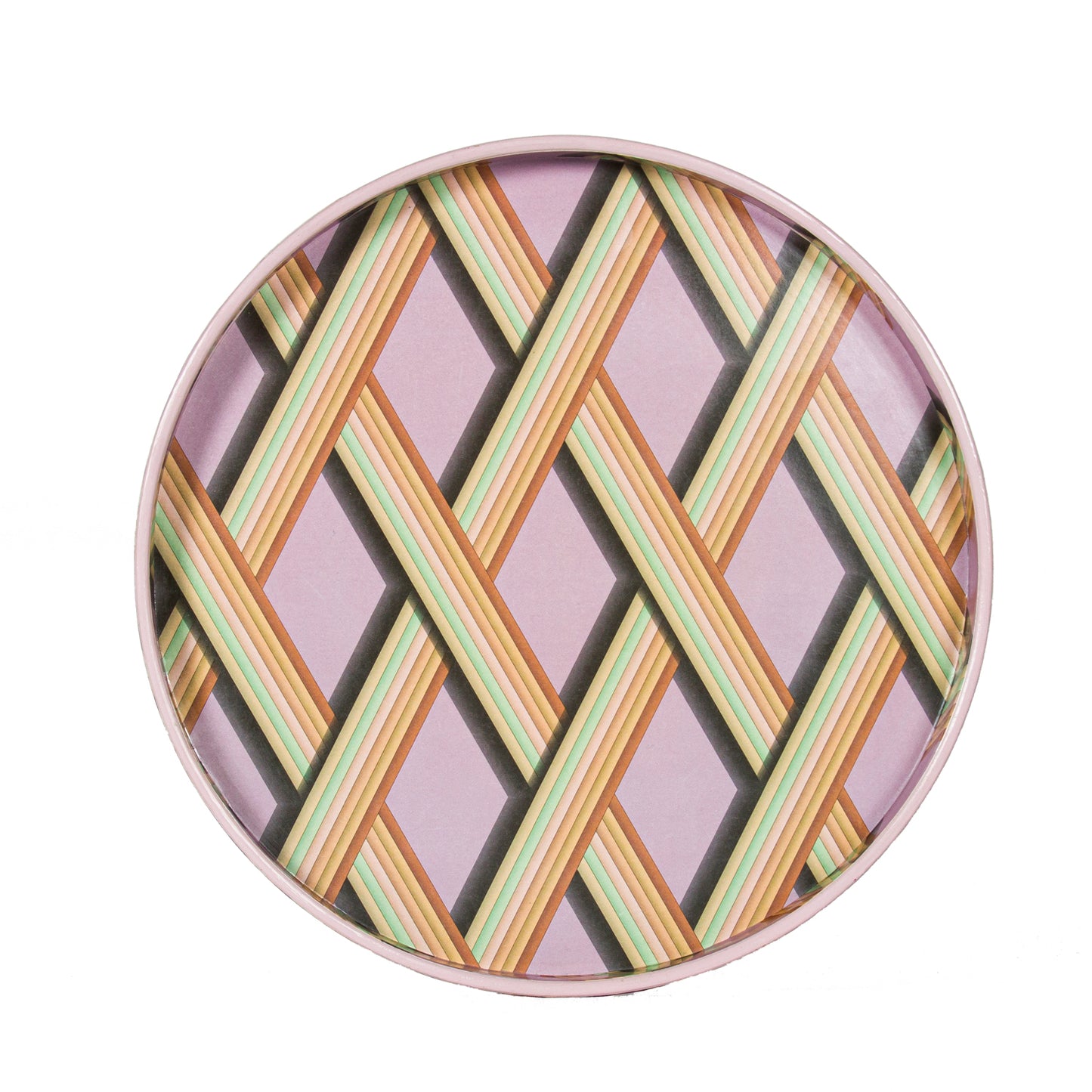 Medium Trellis Work Tray -  Mauve