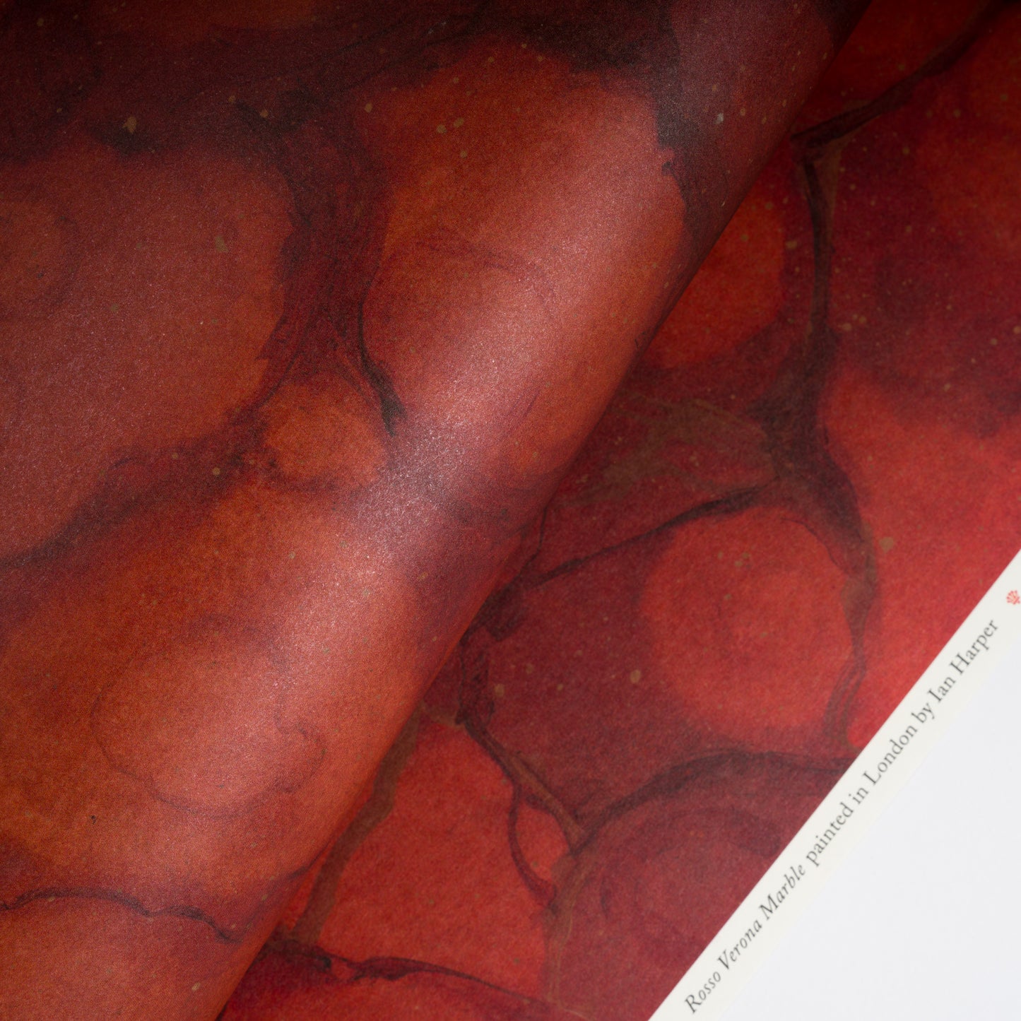 Rosso Verona Marble Patterned Paper