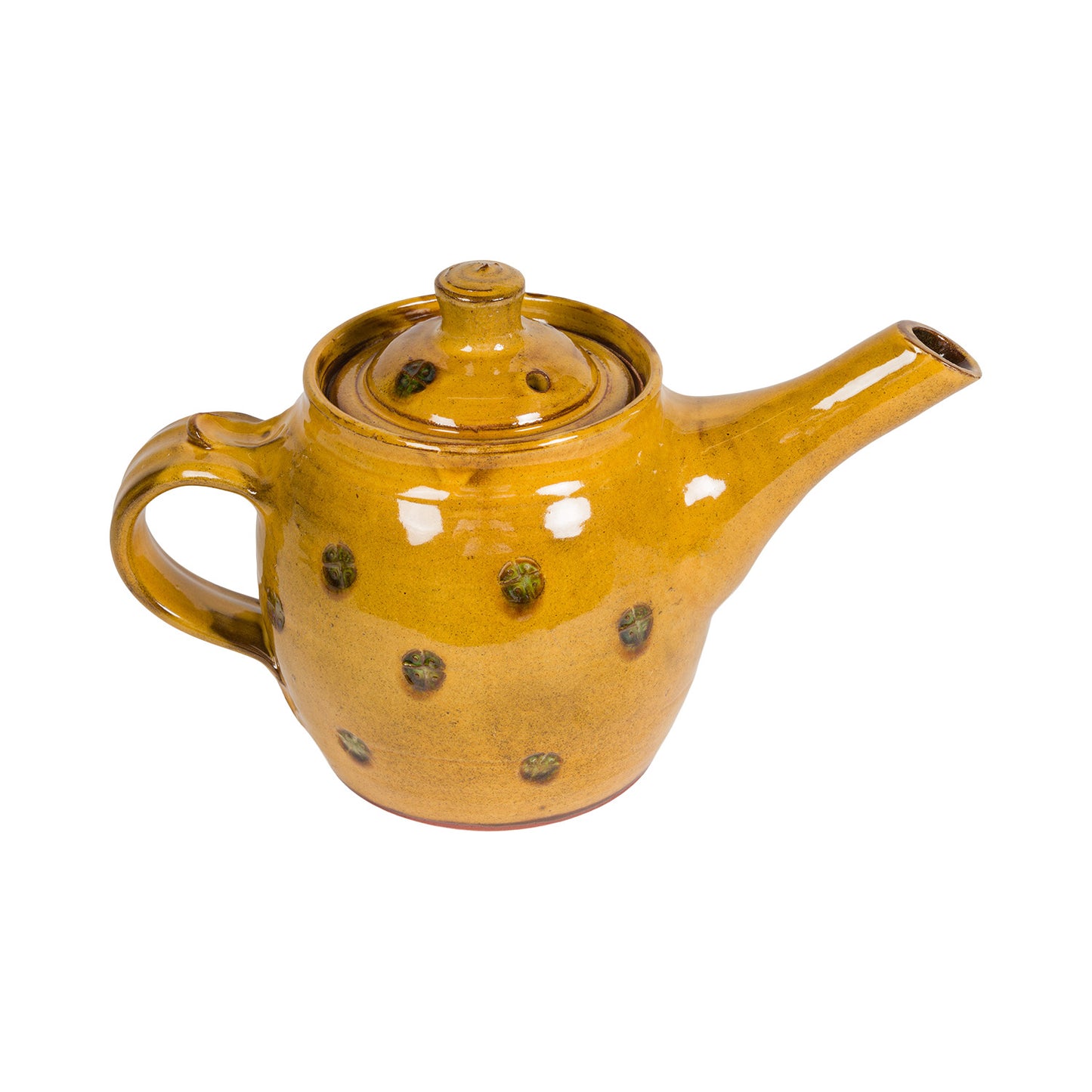 Slipware Teapot 1.5 Pint - Amber