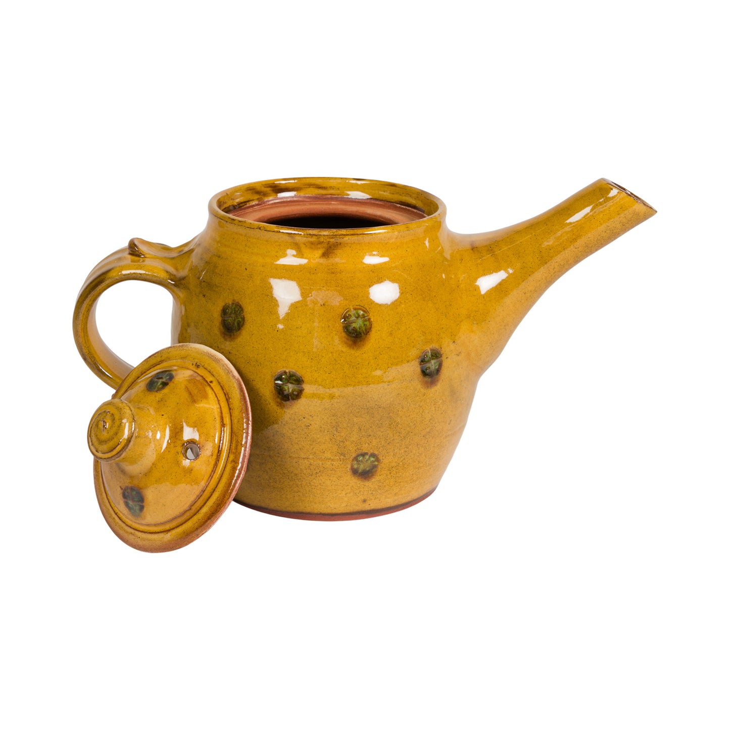 Slipware Teapot 1.5 Pint - Amber