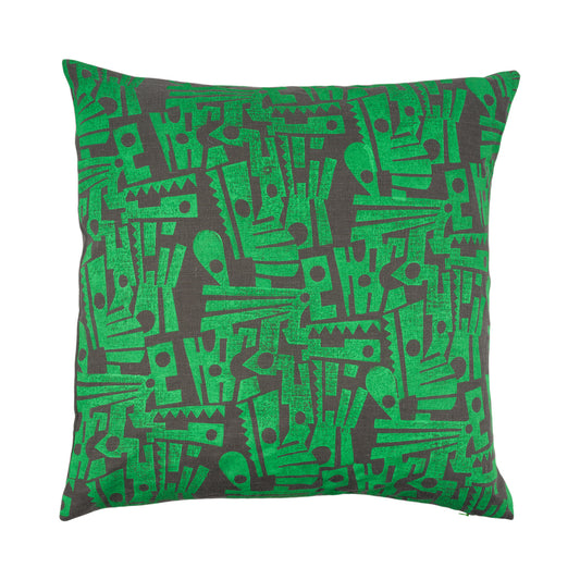 Handblock Print Linen Cushion