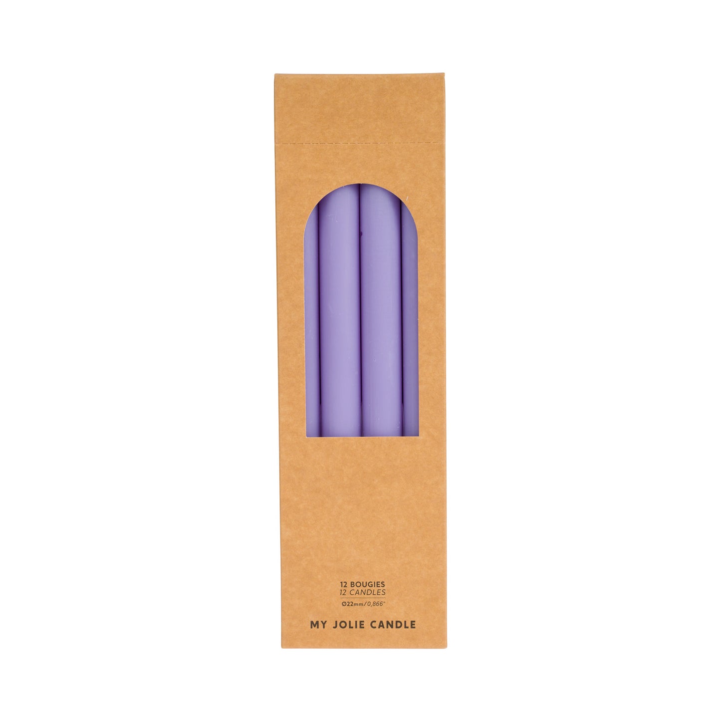 Lilas Dinner Candle - pack of 12