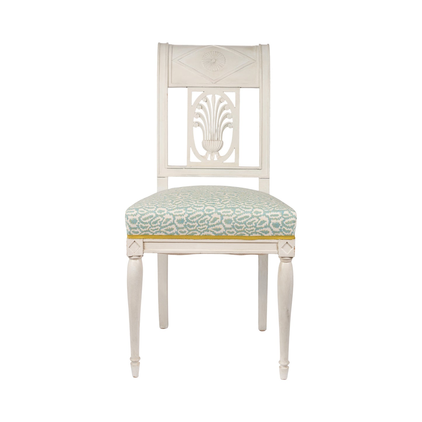 Set of 6 1920's French Painted Dining Chairs