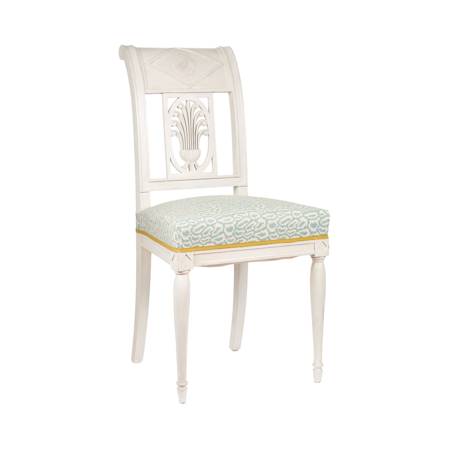 Set of 6 1920's French Painted Dining Chairs