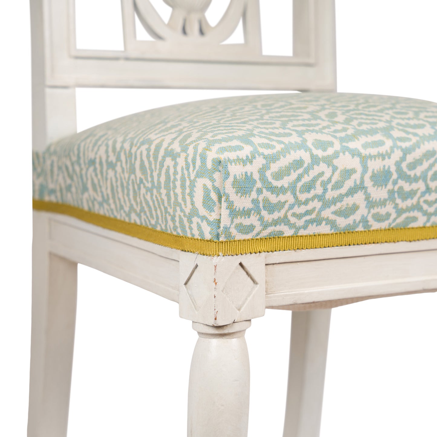 Set of 6 1920's French Painted Dining Chairs