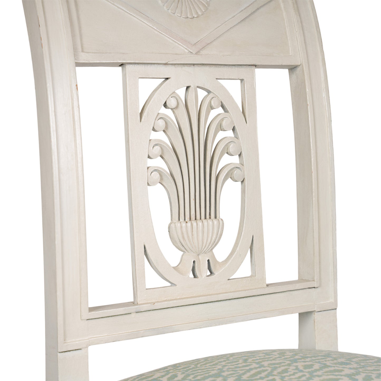 Set of 6 1920's French Painted Dining Chairs