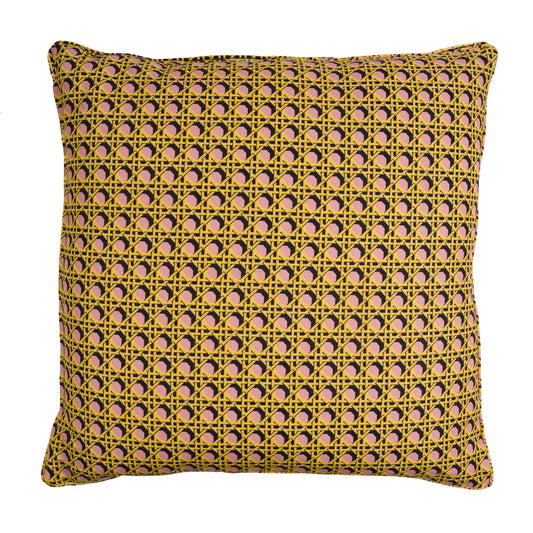 Regency Caning Cushion - Pink