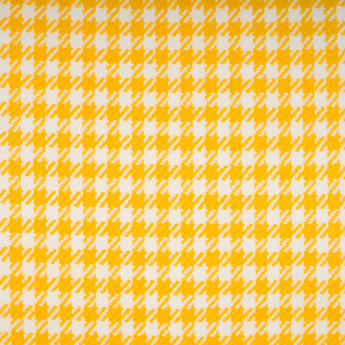 Houndstooth Lambswool Cushion - Gold