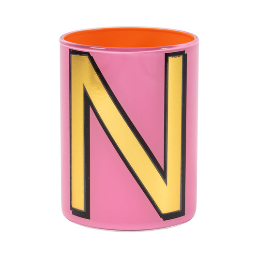 Alphabet Brush Pot - N