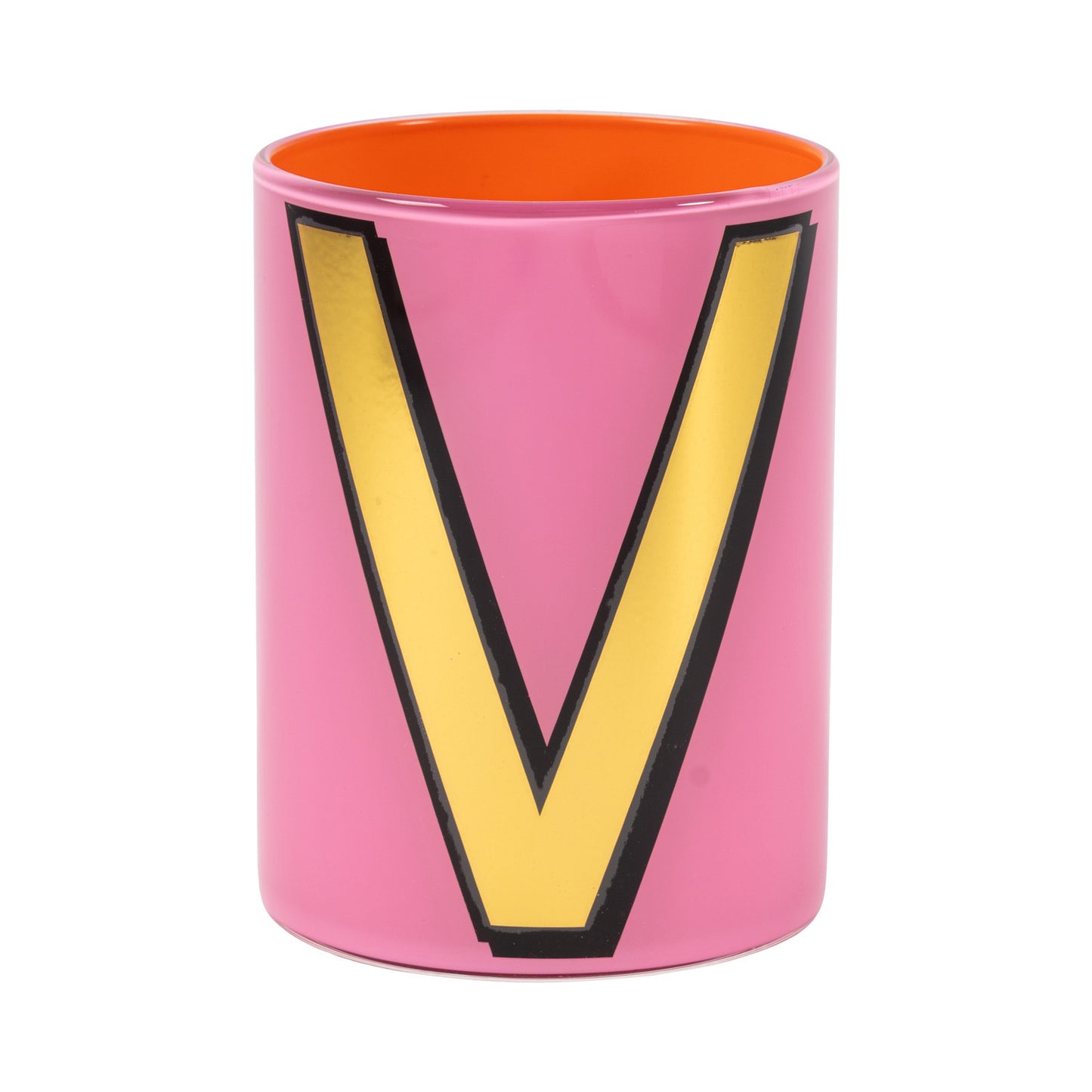 Alphabet Brush Pot - V