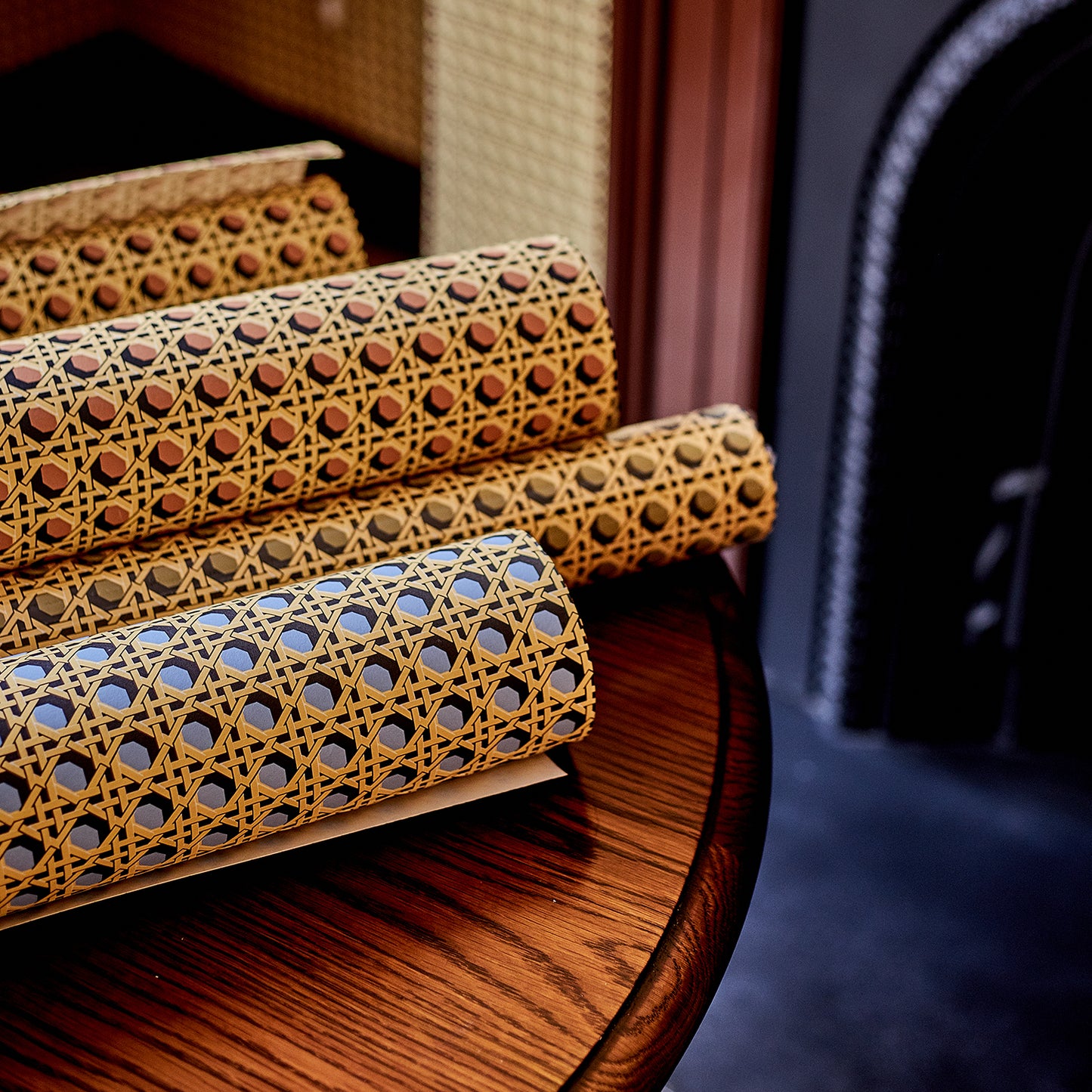 Regency Caning Wallpaper - Pink