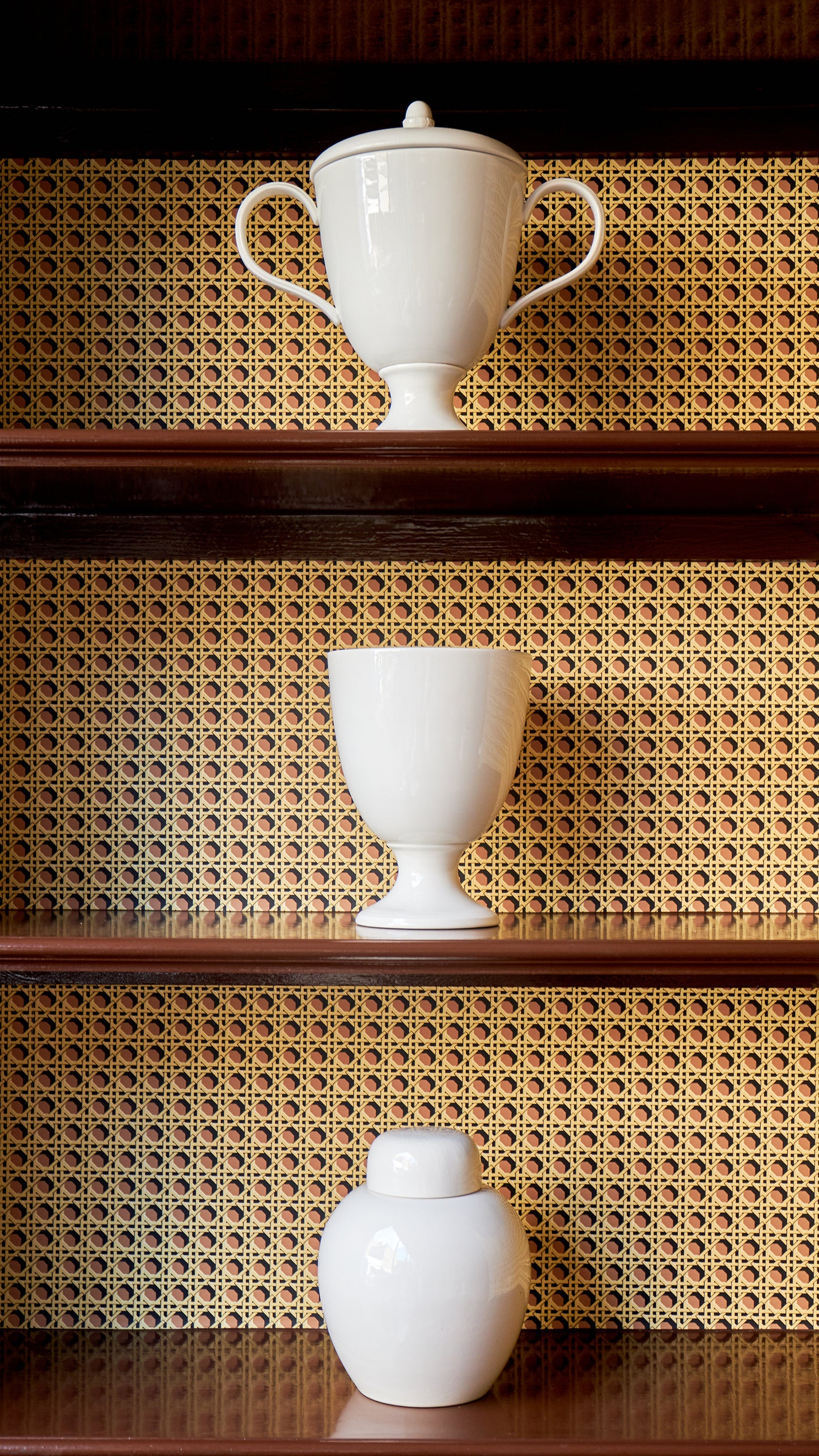 Regency Caning Wallpaper - Pink